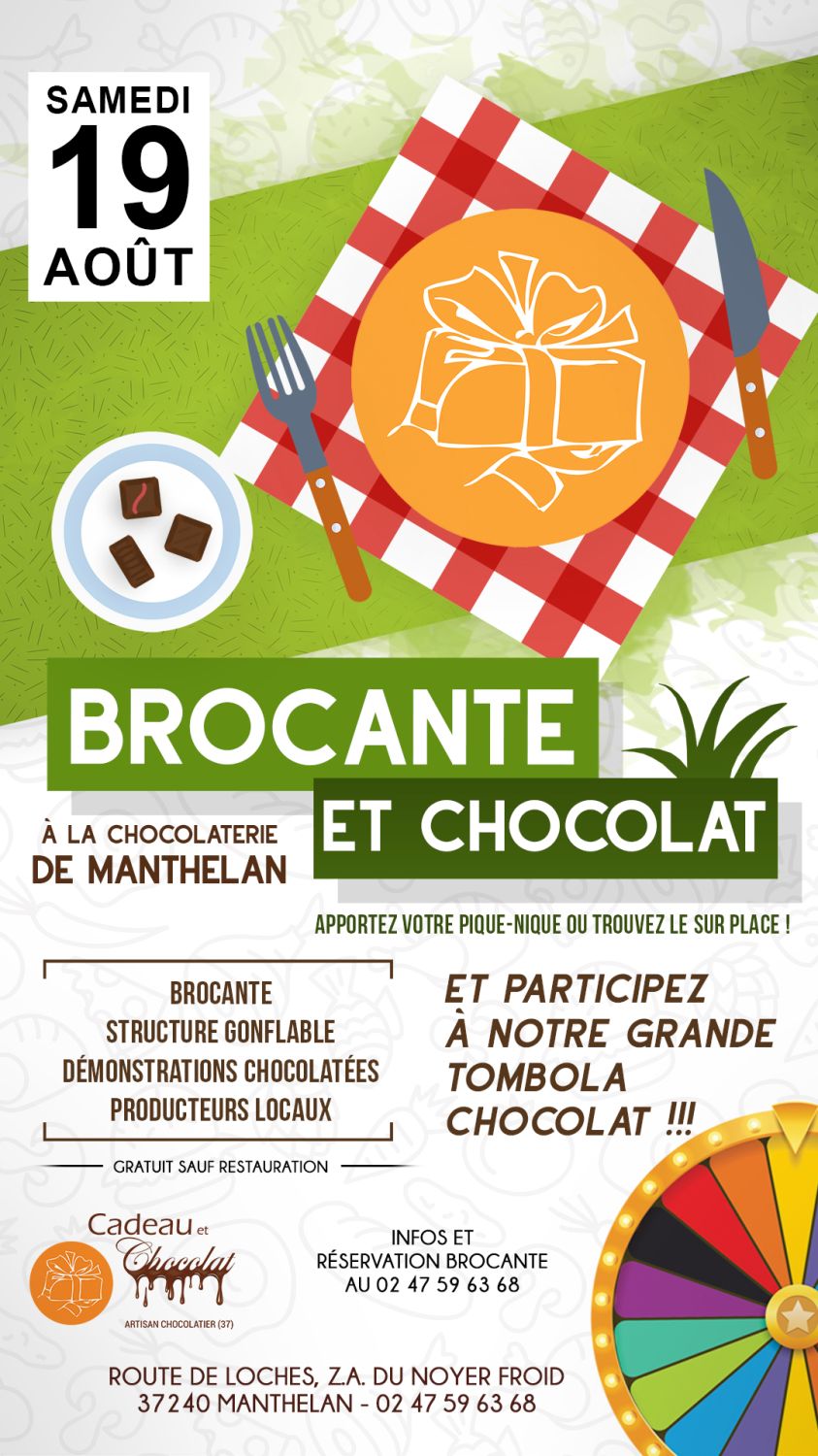 Affiche Brocante et Chocolat 2023